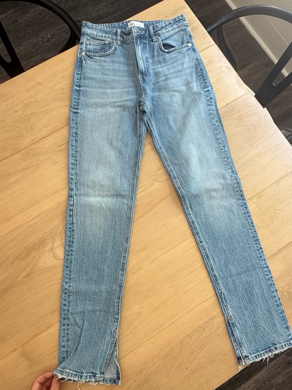 Zara bootcut split jeans